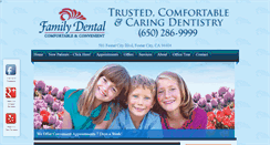 Desktop Screenshot of familydentalfostercity.com