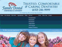 Tablet Screenshot of familydentalfostercity.com